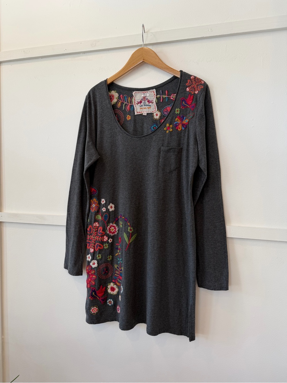 Johnny Was Embroidered Colorful Tunic Top Dress size L - Picture 14 of 14
